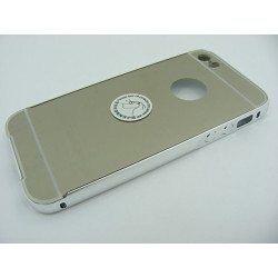 Etui Bumper Mirror ALU na telefon Apple iPhone 5 5S SE srebrne