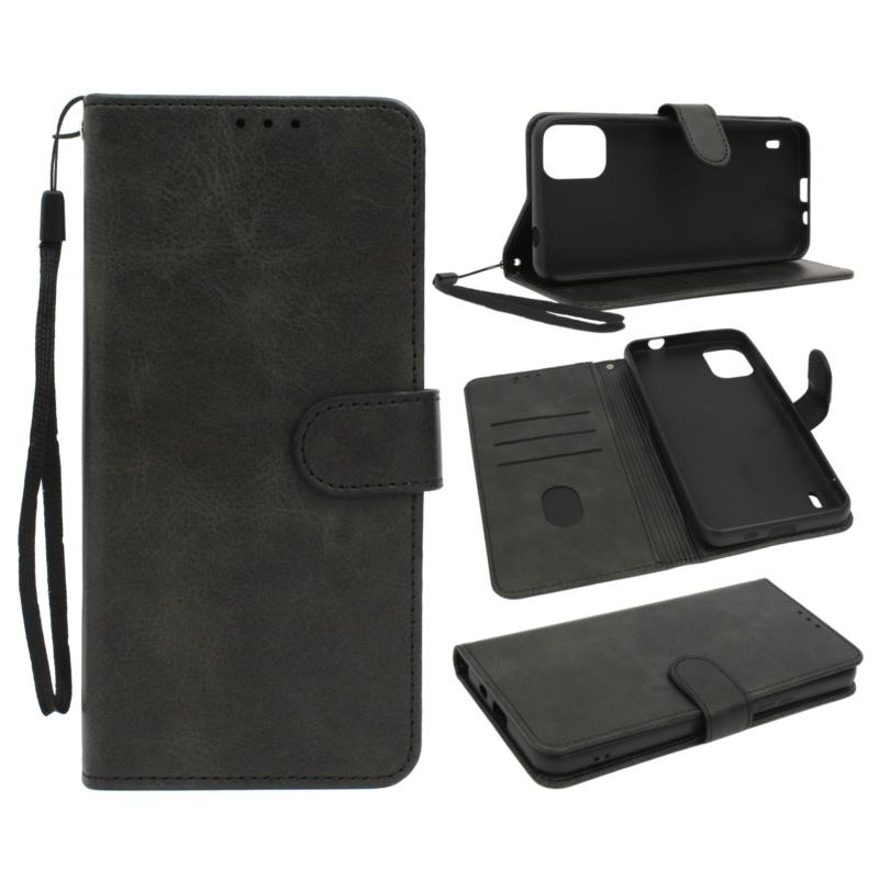 Etui Smart Leather na telefon Nokia C12 TA-1535 czarne