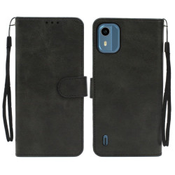 Etui Smart Leather na telefon Nokia C12 TA-1535 czarne