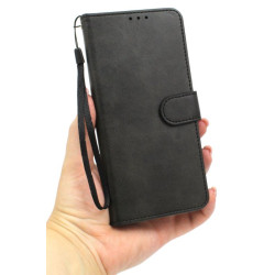 Etui Smart Leather na telefon Nokia C12 TA-1535 czarne