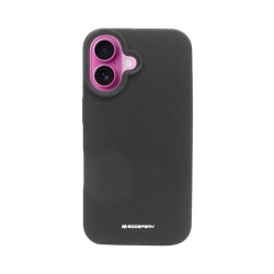 Etui Mercury SILICONE na telefon Apple iPhone 16 A3287 czarne