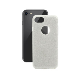Etui Jelly Case SHINING HQ na telefon Apple iPhone 7 A1660 / 8 A1863 / SE 2020 A2296 / SE 2022 A2783 srebrne