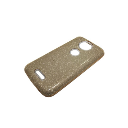 Etui Jelly Case SHINING HQ na telefon motorola moto c+ XT1723 złote