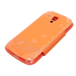 Etui Flip Case Window na telefon Samsung Galaxy Trend S7560 / Duos S7562 / Trend+ S7580 S7582 pomarańczowe