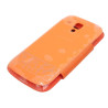 Etui Flip Case Window na telefon Samsung Galaxy Trend S7560 / Duos S7562 / Trend+ S7580 S7582 pomarańczowe