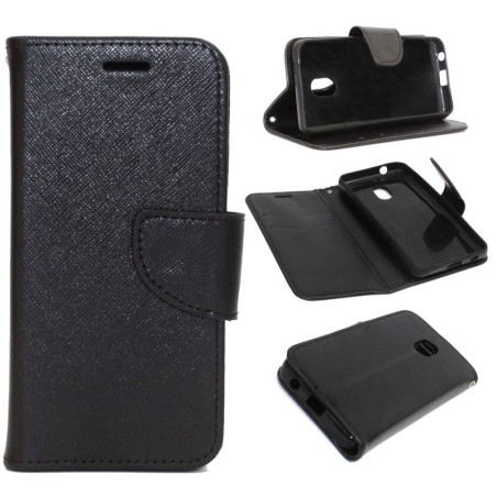 Etui Fancy Diary na telefon Alcatel 1C 2019 5003 czarne