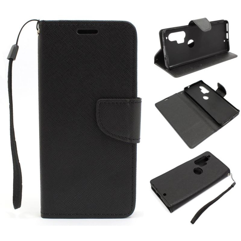 Etui Fancy Diary na telefon motorola edge+ PAHV0013PL czarne