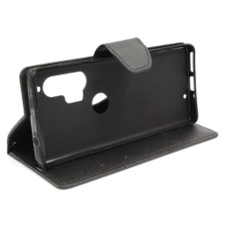 Etui Fancy Diary na telefon motorola edge+ PAHV0013PL czarne