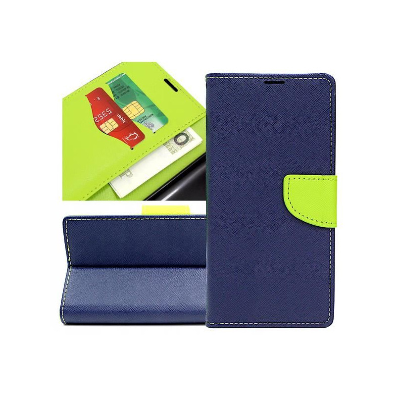 Etui Fancy Diary na telefon motorola moto g60s XT2133 granatowe