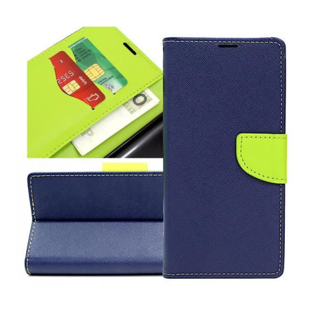 Etui Fancy Diary na telefon motorola moto g60s XT2133 granatowe