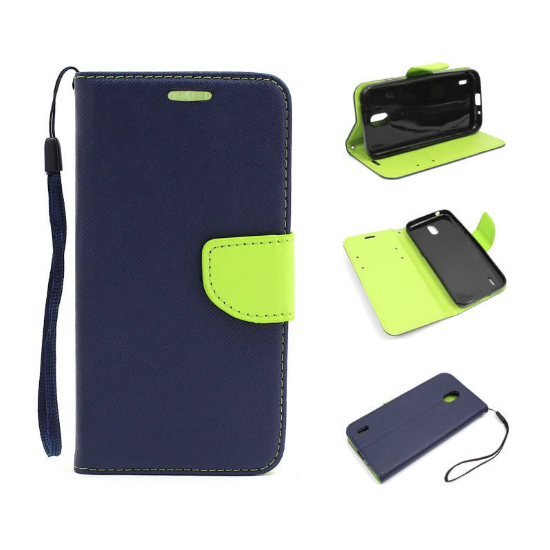 Etui Fancy Diary na telefon Nokia 1.3 TA-1205 granatowe