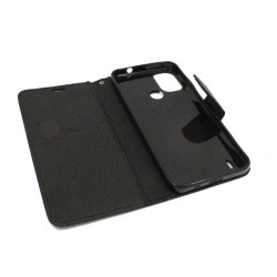 Etui Fancy Diary na telefon Nokia C21+ TA-1424 czarne
