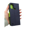 Etui Fancy Diary na telefon Nokia C21+ TA-1424 granatowe