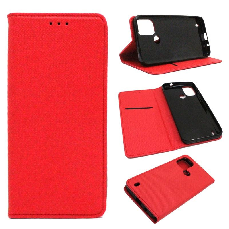 Etui Smart Magnet na telefon Nokia C21+ TA-1424 czerwone