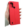 Etui Smart Magnet na telefon Nokia C21+ TA-1424 czerwone