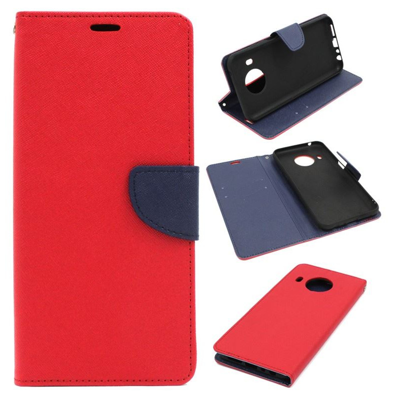 Etui Fancy Diary na telefon Nokia X10 5G TA-1332 / X20 5G TA-1341 czerwone