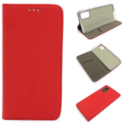 Etui Smart Magnet do telefonu Samsung Galaxy A41 A415 czerwone