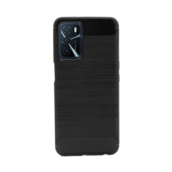Etui Bumper Carbon LUX na telefon OPPO A16 / A16s / A54s / A55 5G czarne