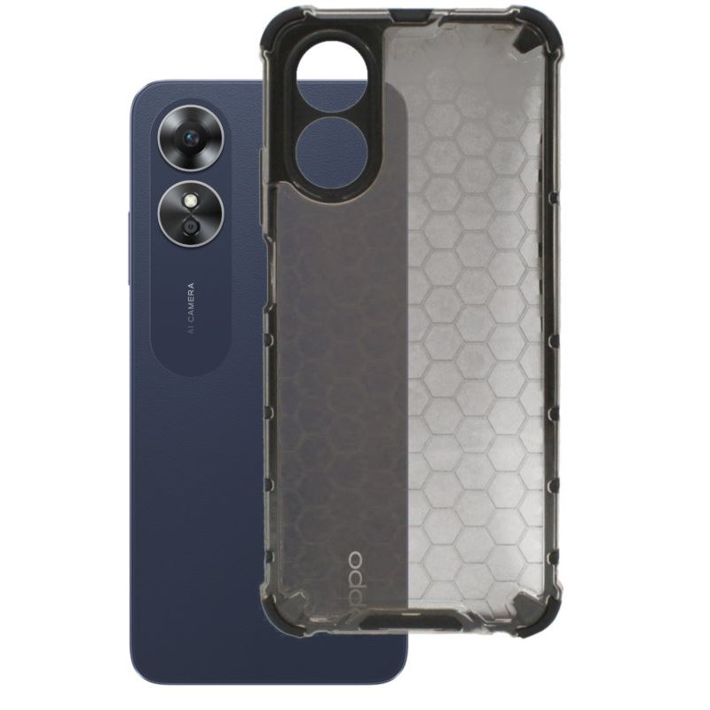 ETUI PANCERNE HONEYCOMB na telefon OPPO A17 CPH2477 czarne