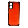 Etui pancerne Honeycomb na telefon OPPO A17 czerwone