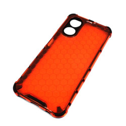 Etui pancerne Honeycomb na telefon OPPO A17 czerwone