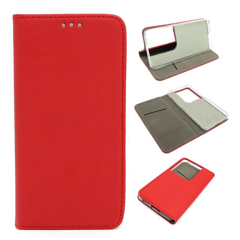 Etui Smart Magnet na telefon OPPO Reno 8 Pro 5G CPH2357 czerwone