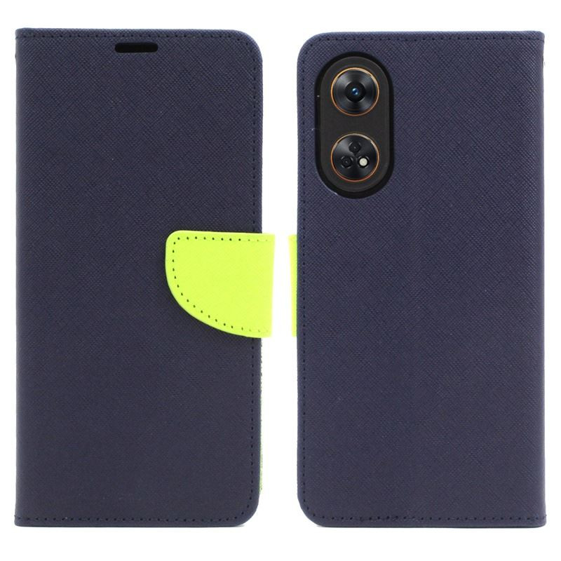 Etui Fancy Diary na telefon OPPO Reno 8T 4G CPH2481 granatowe