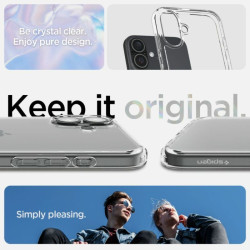 Etui SPIGEN ULTRA HYBRID na telefon Apple iPhone 16+ A3290 bezbarwne