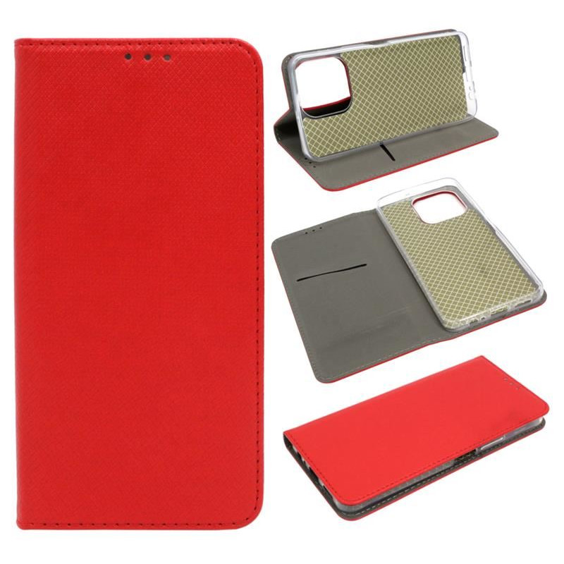 Etui Smart Magnet na telefon Honor X6a WDY-LX1 czerwone