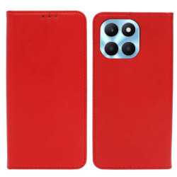 Etui Smart Magnet na telefon Honor X6a WDY-LX1 czerwone