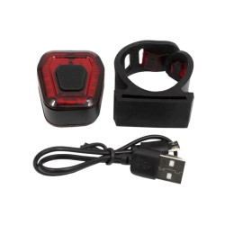 Lampka rowerowa LED B-SQUL na tył USB czerwony kolor światła