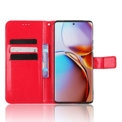 Etui Smart Crazy na telefon motorola edge 40 pro 5G czerwone