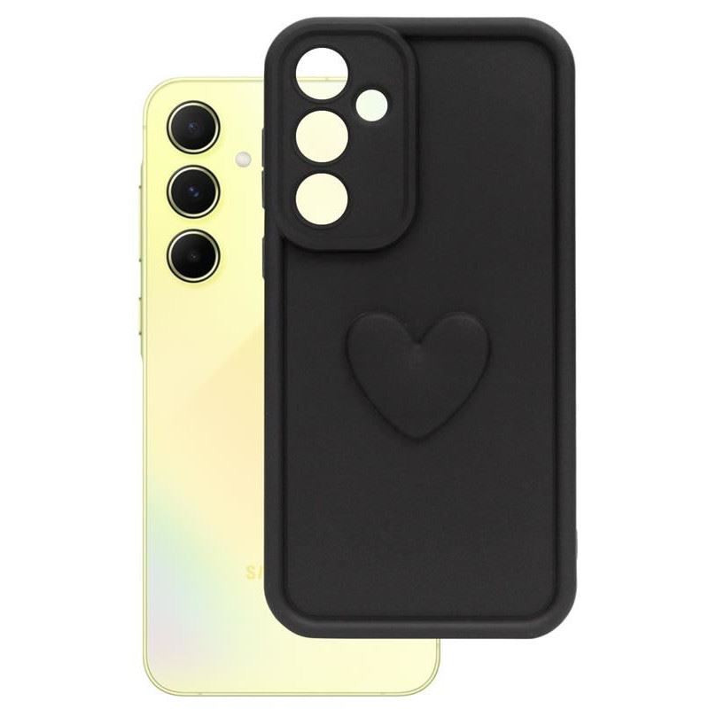 Etui SILICONE HEARTS na telefon Samsung Galaxy A25 5G A256 czarne