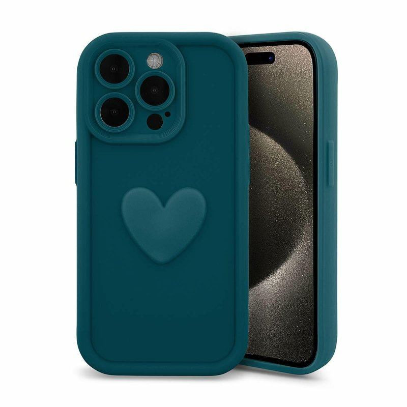 Etui SILICONE HEARTS na telefon Samsung Galaxy S22 S901 niebieskie