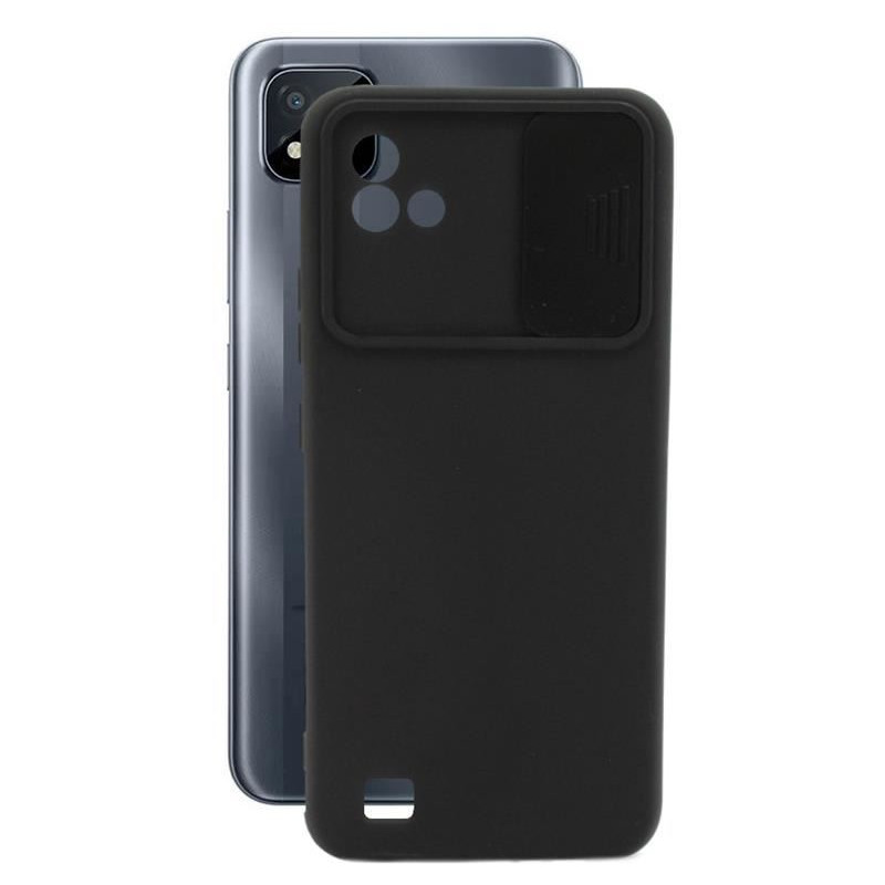 Etui SILICONE LENS na telefon Realme C11 2021 / C20 czarne