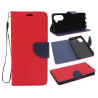 Etui Fancy Diary na telefon Vivo Y16 4G V2214 / Y02s czerwone