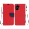 Etui Fancy Diary na telefon Vivo Y16 4G V2214 / Y02s czerwone