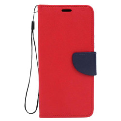 Etui Fancy Diary na telefon Vivo Y16 4G V2214 / Y02s czerwone