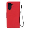 Etui Fancy Diary na telefon Vivo Y16 4G V2214 / Y02s czerwone