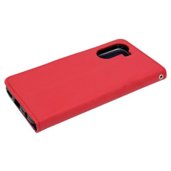 Etui Fancy Diary na telefon Vivo Y16 4G V2214 / Y02s czerwone