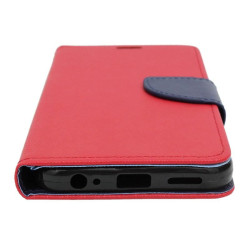 Etui Fancy Diary na telefon Vivo Y16 4G V2214 / Y02s czerwone