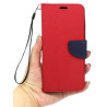 Etui Fancy Diary na telefon Vivo Y16 4G V2214 / Y02s czerwone