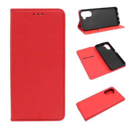 Etui Smart Magnet na telefon Vivo Y16 4G V2214 / Y02s czerwone
