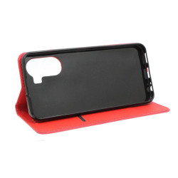 Etui Smart Magnet na telefon Vivo Y16 4G V2214 / Y02s czerwone