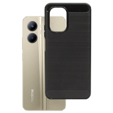 Etui Bumper Carbon Lux na telefon Realme C33 RMX3624 czarne