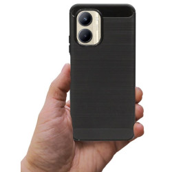 Etui Bumper Carbon Lux na telefon Realme C33 RMX3624 czarne