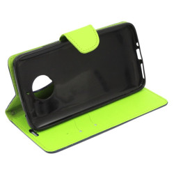 Etui Fancy Diary na telefon motorola moto e4+ XT1771 granatowe