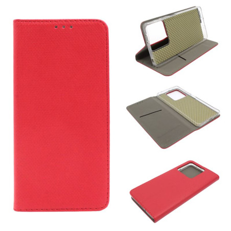 Etui Smart Magnet na telefon Xiaomi Redmi Note 13 5G 2312DRAABG czerwone