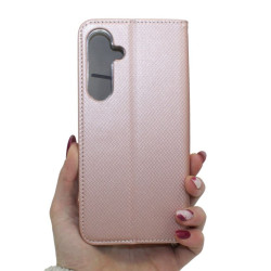 Etui Smart Magnet na telefon Samsung Galaxy S24 FE 5G S721 różowe