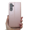 Etui Smart Magnet na telefon Samsung Galaxy S24 FE 5G S721 różowe
